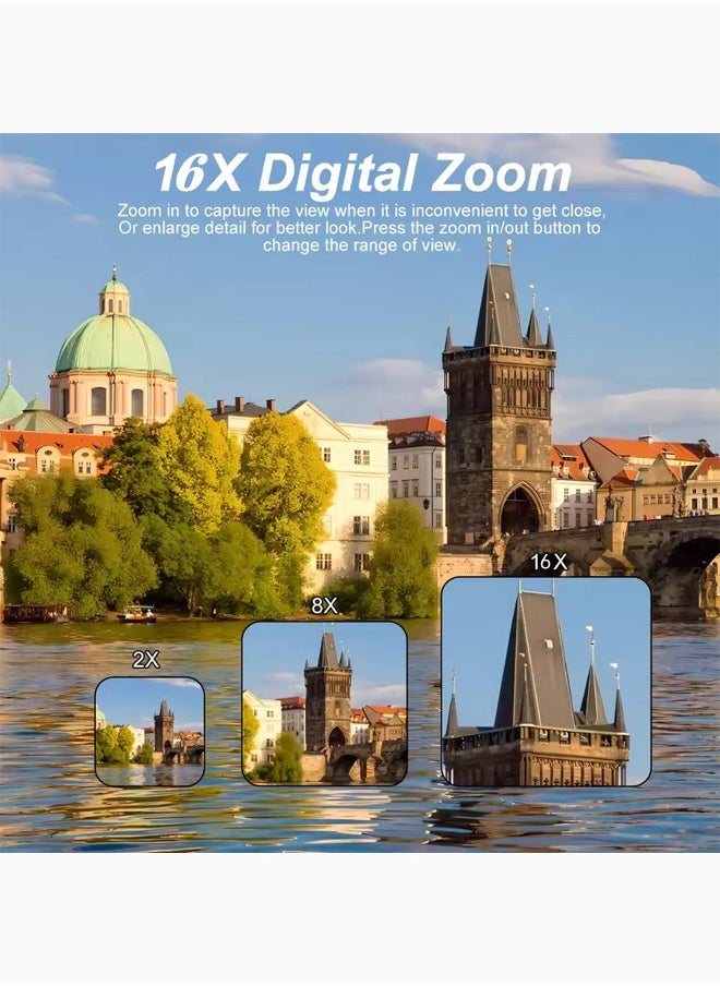 Generic 2025 UHD Digital Camera, 48MP Compact DSLR Camera with 64GB Storage – Perfect Gift for Kids, Teens  Travel Enthusiasts Lightweight, User-Friendly for Photography Beginners  - Image 2