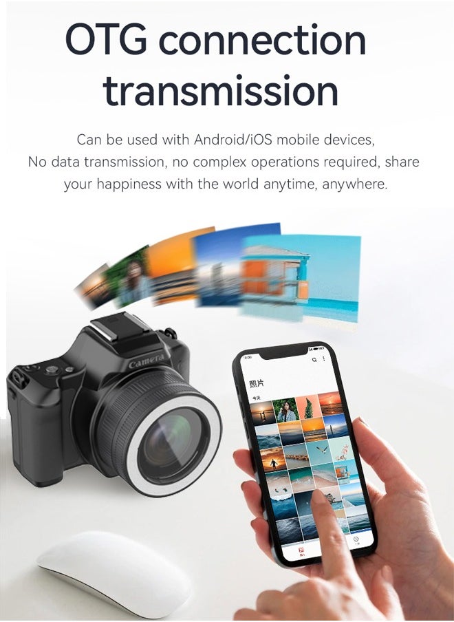 Generic 2025 UHD Digital Camera, 48MP Compact DSLR Camera with 64GB Storage – Perfect Gift for Kids, Teens  Travel Enthusiasts Lightweight, User-Friendly for Photography Beginners  - Image 4