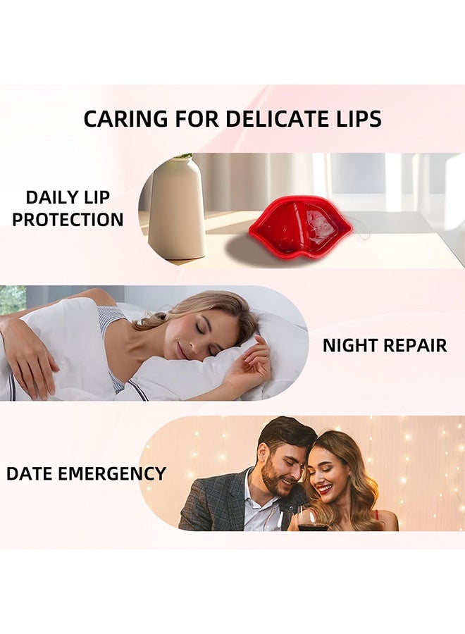 سيفودون قناع الشفاه بالكرز، قناع مرطب للشفاه، جل عناية بالشفاه الكرز الكريستالي للترطيب، رقع للشفاه لتنعيمها بعناية فائقة - Image 3