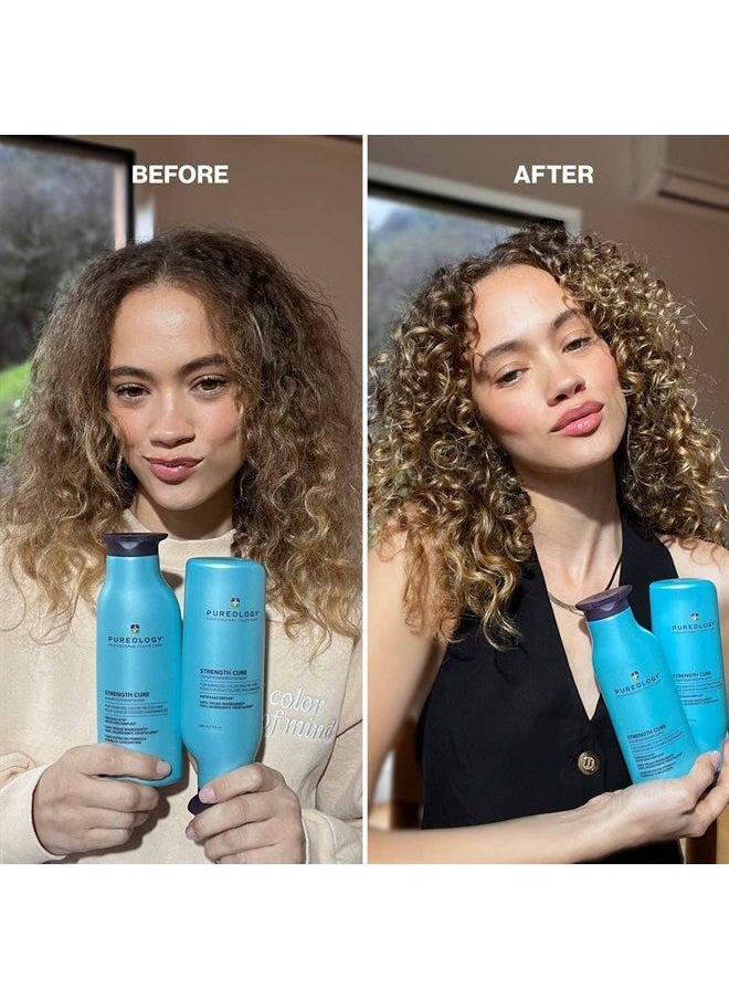 PUREOLOGY Strength Cure Strengthening Conditioner for Damaged & Color Treated Hair, 9 Fl Oz  - Image 2