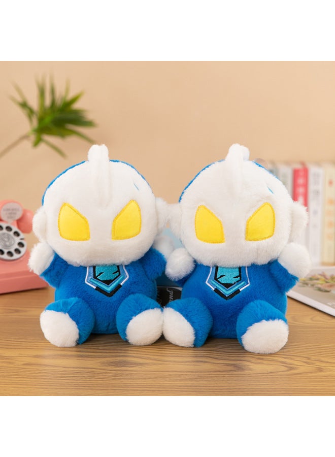 Plush Toy 8-inch Grab Machine Doll Cute Cartoon Small Animal Doll Doll Pillow Gift Gift Batch-Color:Blue Superman - Image 1