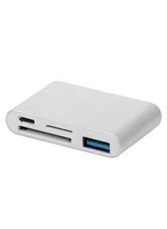 نيبمينينت محول 5 في 1 بموزع Type-C وOTG USB 3.0 فضي  - Image 1