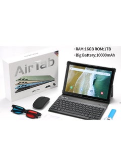 AirTab U25 Pro Smart Tablet 10.1-FHD Inch Display 16GB RAM 1TB ROM – With Arabic Keyboard Black  - Image 2