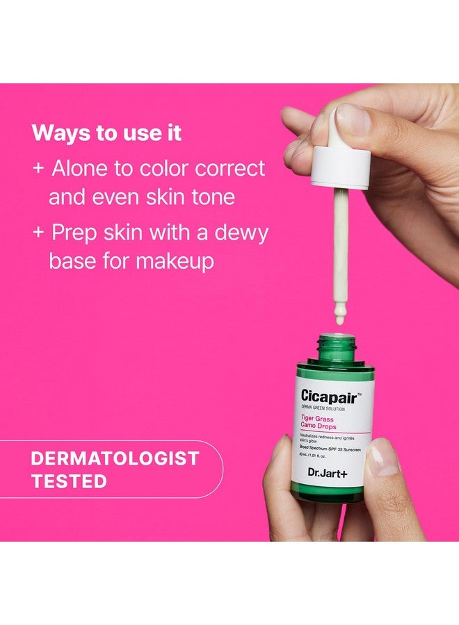 Dr.Jart+ Cicapair Tiger Grass Camo Drops Tinted Face Serum SPF 35 | Color Corrector | Korean Skin Care, 1.01 Fl Oz - Image 4