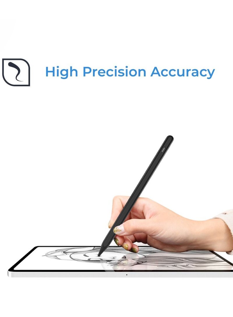 blupebble Sketch Pro Magnetic Stylus Pencil for iPad | Aluminum Body, Palm Rejection, Tilt Sensitivity & Fast Charging | Compatible with Apple iPad Pro/Air/Mini (2018 & Later) - Image 4