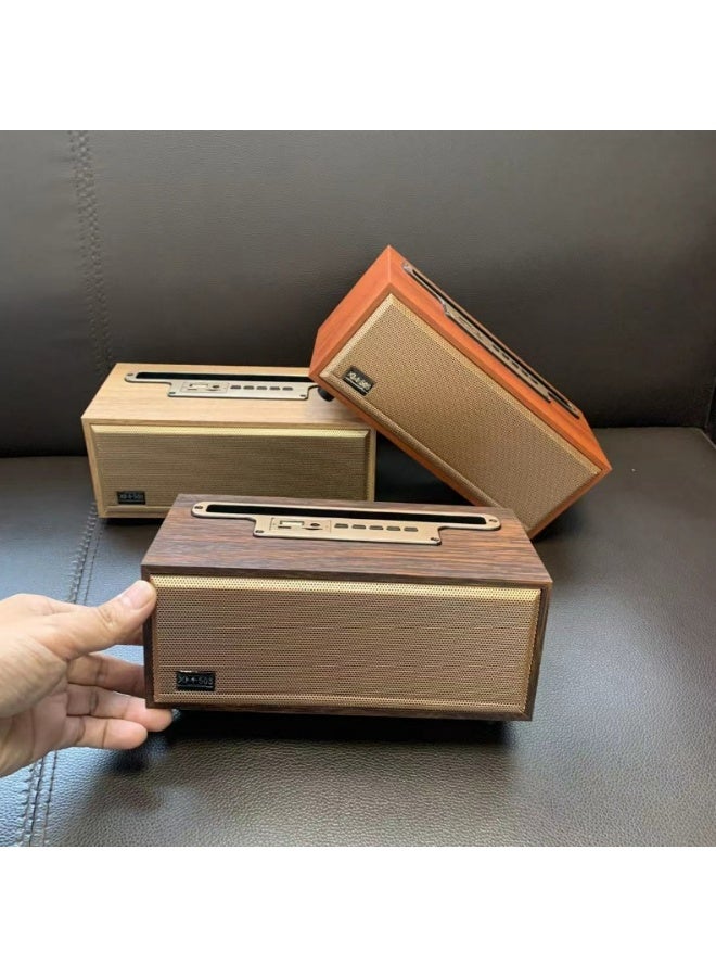 Vintage bluetooth stereo, solid wood style, can be plugged into the card, U disk playback. - Image 3