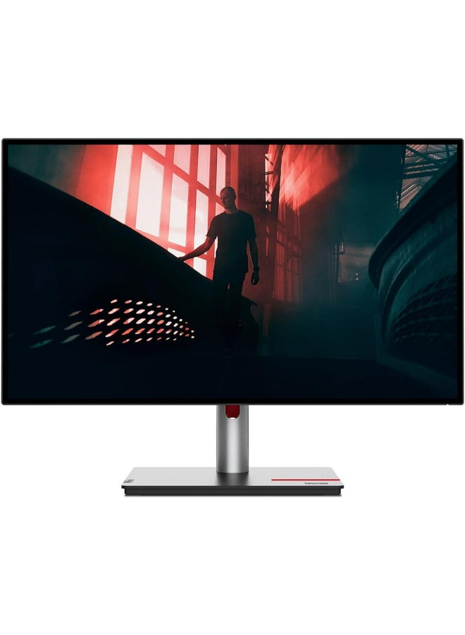 Lenovo 27" Inch ThinkVision Computer Monitor 2k QHD (2560x1440) IPS Panel Technology, 1.07 Billion Color Support, Adjustable Stand - P27q-30 | Black - Image 1