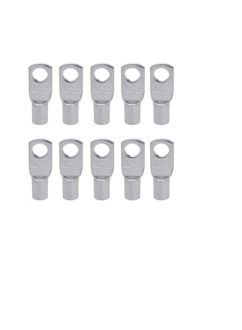 Copper Cable Lugs 10Pcs Set-Wire Terminals, Connector Cable lugs Ring Battery SC Terminals, for Marine, Solar, Automotive, Electric, Home Applications etc (Hole Size 12mm, Cable Size 10mm) - Image 2