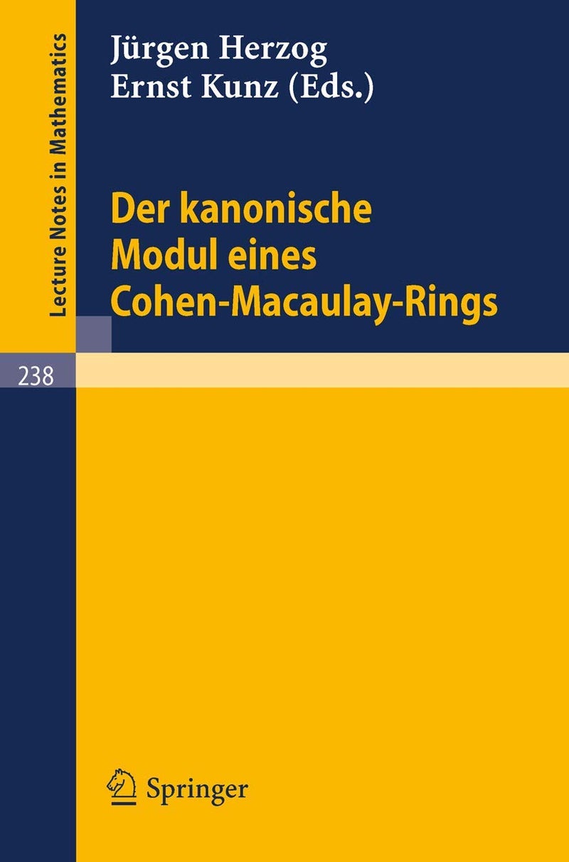 Der Kanonische Modul Eines Cohen-Macaulay-Rings 