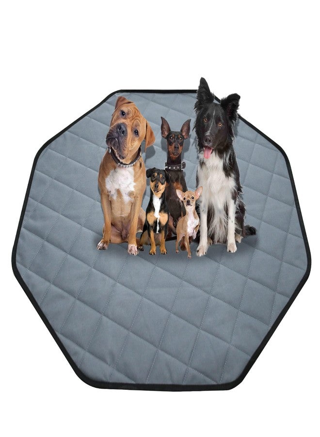 Rinling Washable Pee Pads for Dogs, 24" Pet Playpen Mat Octagon 8 Panels Puppy Pads for Whelping Potty Housebreaking Incontinence Playpen Crate Kennel - Image 1