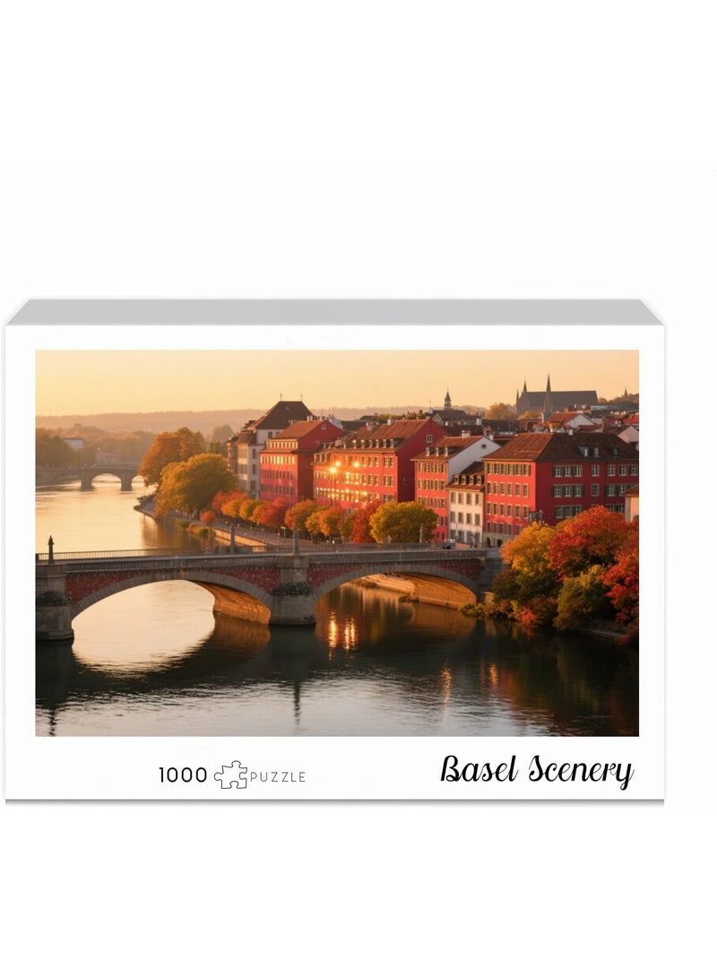 1000 لغز لمناظر بازل - أنماط تصميم إبداعية، تجارب فنية ملونة، مناسبة للبالغين والأطفال - Image 3