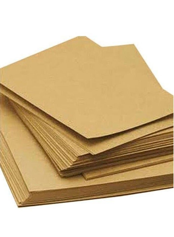 Terabyte Brown Kraft Paper Thick Cardstock A4, 350gsm (20 Sheets) - Image 2