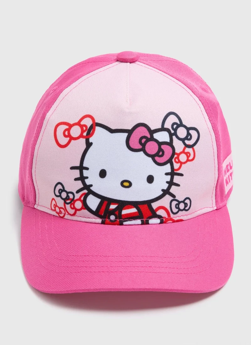 Matalan Girls Pink Hello Kitty Cap