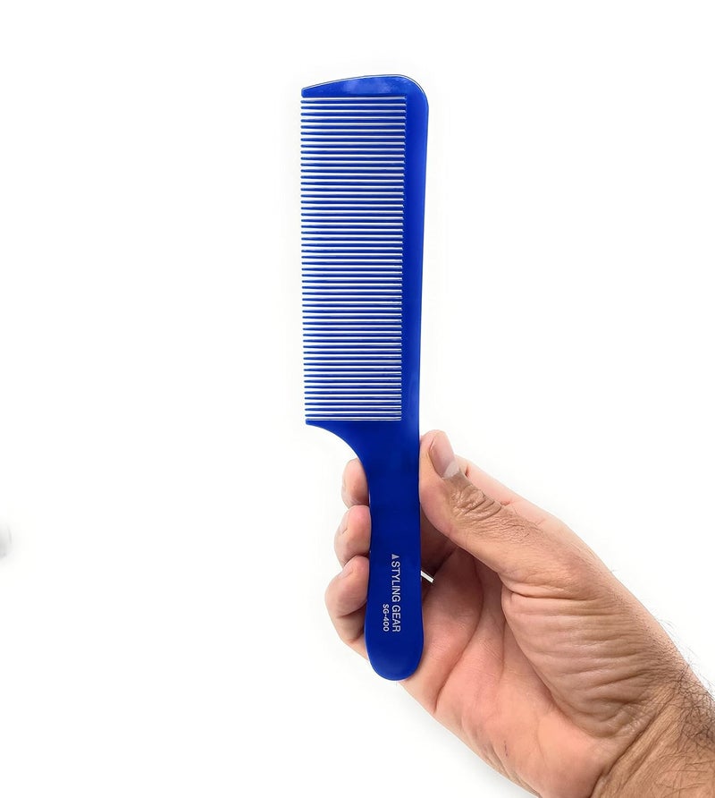 400 Barber Combs Clipper Comb Cutting Combs Flexible Styling Blending Fades Mens Combs Flattop 1 Pc Blue