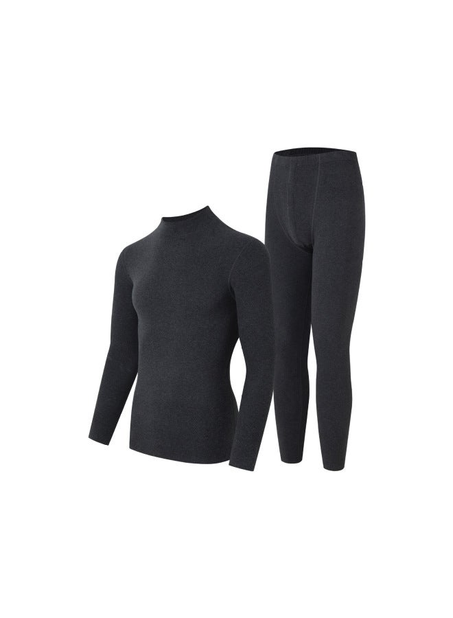 Winter Pure Cotton Thermal Underwear For Men And Women, Solid Color Base Layer, Inner Wear, Warm Underwear Set, Cotton Base Shirt