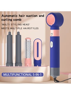 General 5-in-1 Hot Air Comb Hair Curler and Straightener - Automatic Ceramic Curling Rod, Dual Purpose, Wet & Dry Hair, 15 Temperature Settings,  - Image 2