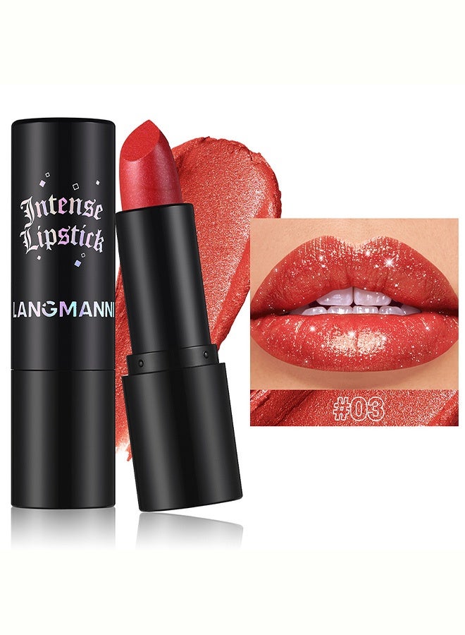 LANGMANNI Seven Color Gothic Style Shimmer Lipstick Multi-functional Lip and Cheek Lip Balm #01 - Image 2