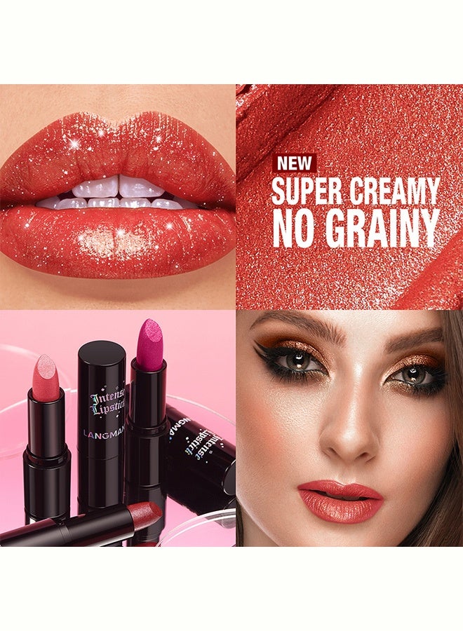 LANGMANNI Seven Color Gothic Style Shimmer Lipstick Multi-functional Lip and Cheek Lip Balm #01 - Image 5