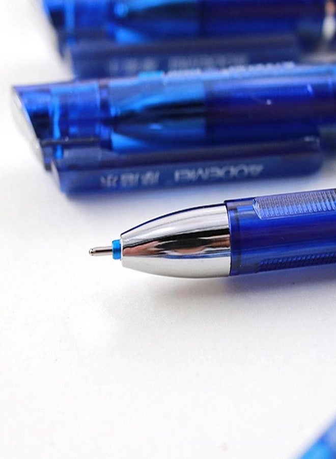 Like-It like it Erasable Gel Pens Blue 0.35mm Ink Rollerball Pens Rub-Out Friction Pens For School Kids Students Office Pack of (5) - Image 2