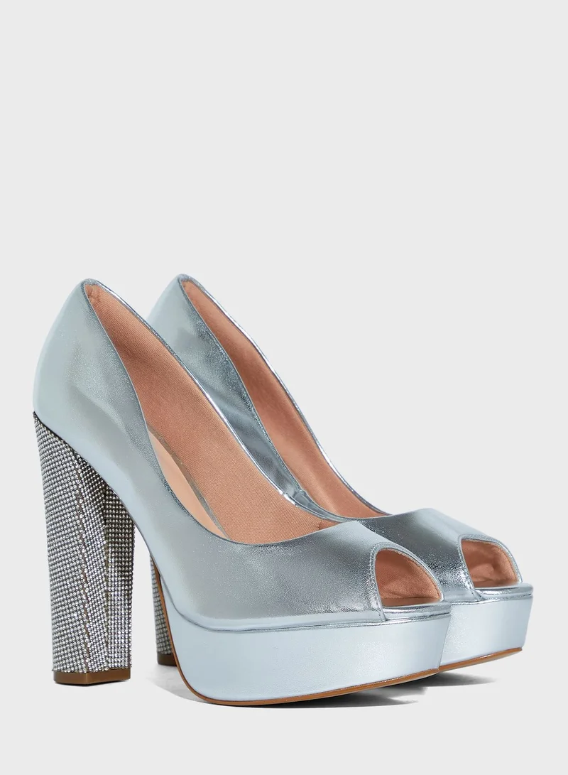 FYOR Peep Toe Pump