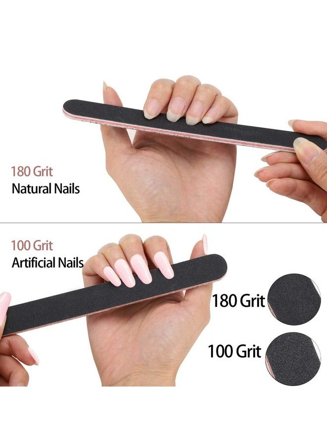 Tbestmax 100 قطعة عصي برتقالية للأظافر مزدوجة الجوانب متعددة الوظائف عصا خشبية لدفع الجلد 6 قطع 100180 حبيبات ملفات الأظافر و 6 قطع كتلة تلميع - Image 4