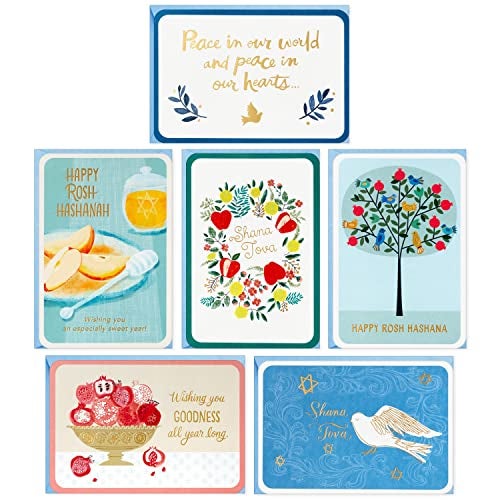 Hallmark Tree of Life Rosh Hashanah Card Assortment Peace In Our Hearts 24 Cards with Envelopes - Image 1