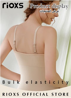 RIOXS Nursing Tank Tops for Breastfeeding,Women's Nursing Vest,Pregnancy Slim Fit Vest Top For Mom,Elastic Fabric Breastfeeding Maternity Camisole,Ladies Free Nursing Vest Built-in Bra,Quick Clip-Down Access For Pumping/Nursing  - Image 3