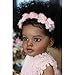 Zero Pam Black Reborn Baby Dolls Girl Pippa with Curl Hair 26 Inch African American Reborn Todder Dolls Soft Cloth Body Big Size Realistic Silicone Newborn Doll Dark Brown Skin Babies Doll for Kids - Image 4
