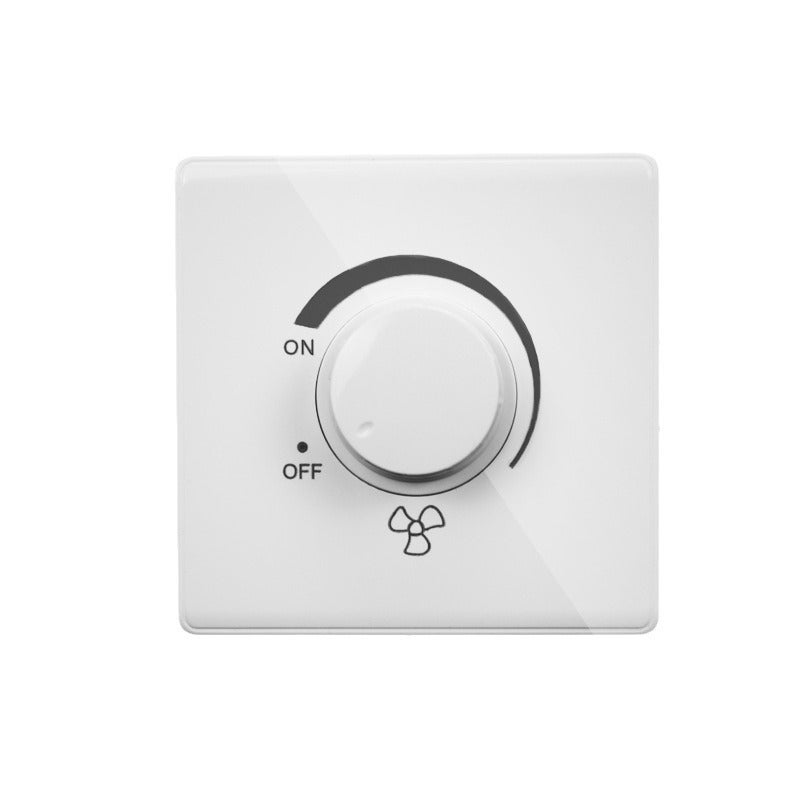 Ceiling fan surface mounted speed control switch 86 type fan speed controller electric fan knob switch stepless speed control switch  white