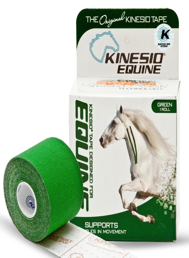 Kinesio Equine Tape - Tex Gold FP Horse Tape -Tape Made Specifically for Horses - 2”x 16’ Rolls - Green - Image 1