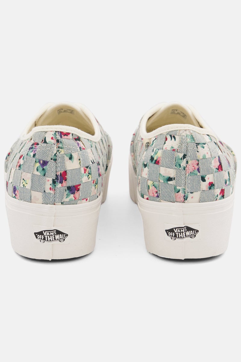VANS حذاء تزلج نسائي أصلي مزود بأربطة، أبيض - Image 2