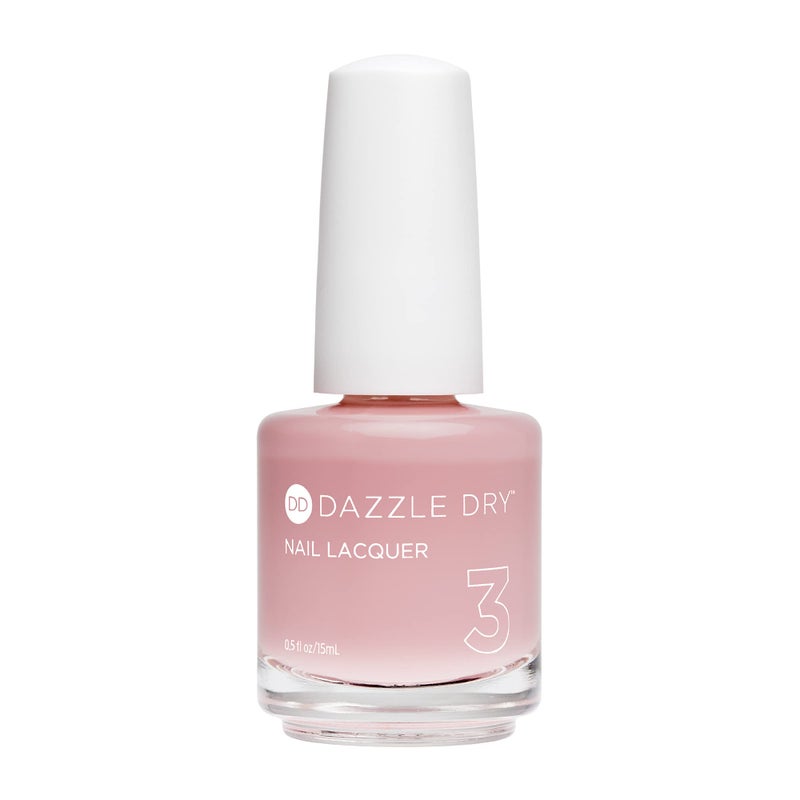 Dazzle Dry Nail Lacquer (Step 3) - Mind Your Mani - A pale, barely there nude with pink undertones. Sheer cream. (0.5 fl oz) - Image 1