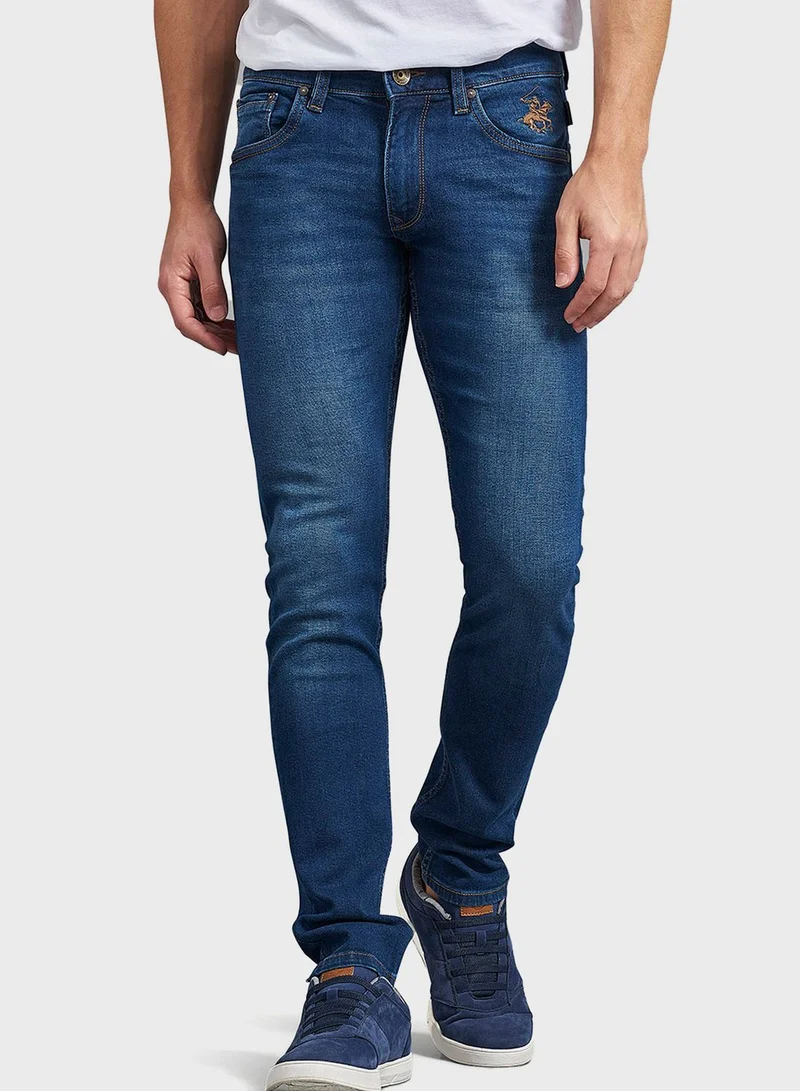 bhpoloclub Mid Wash Skinny Fit Jeans