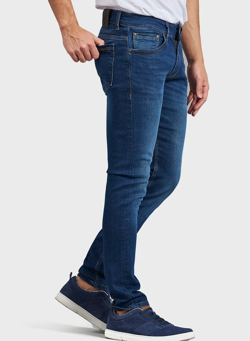 bhpoloclub Mid Wash Skinny Fit Jeans