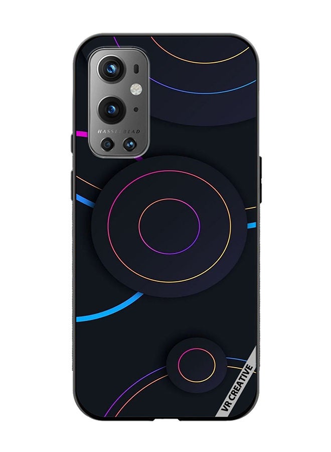 VR CREATIVE Protective Case Cover For OnePlus 9 Pro Circles Dots Design Multicolour - Image 1
