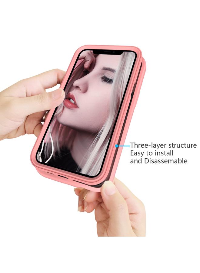 Zaboon Case For iPhone 12 / 12 Pro Wave Pattern 3 in 1 Silicone+PC Shockproof Protective Case - Image 4