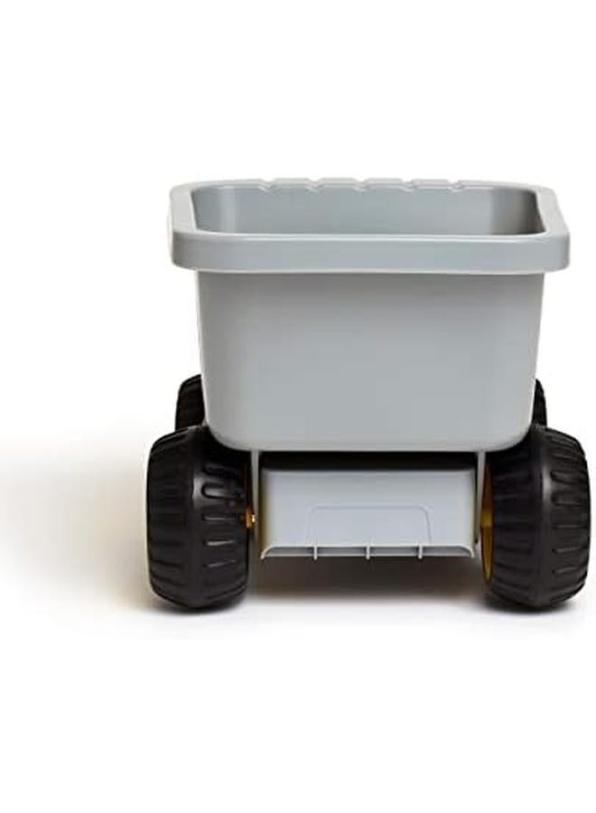 Hape Load And Tote Dump Truck Indoor Outdoor Beach Sand Toy Toys Yellow L 14.4 W 8.3 H 8.9 Inch E4084 - Image 3