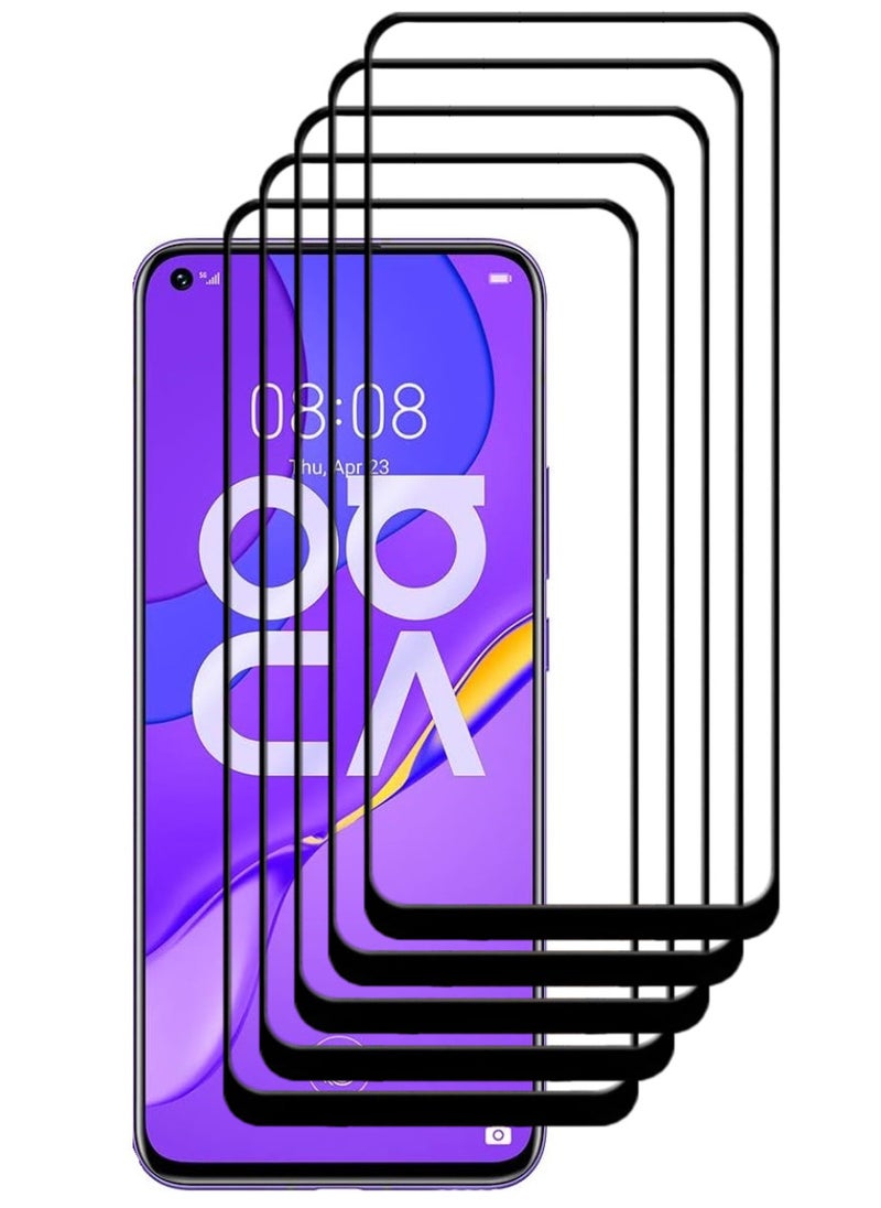 ACLIX 5 Pieces Antistatic ESD Dustproof Premium Quality High Definition Tempered Glass Screen Protector Designed For Huawei nova 7 5G - Image 1