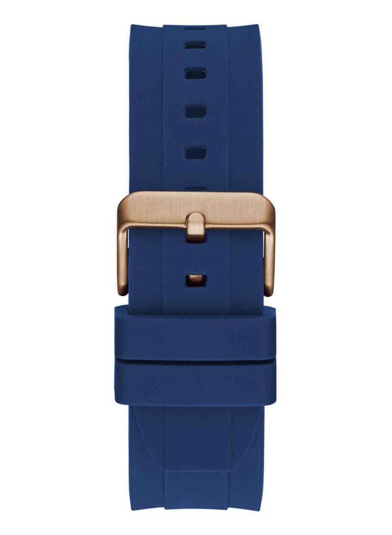 GUESS Mens Blue Rose Gold Two-Tone Multi-function Watch - GW0583G3 - Image 4