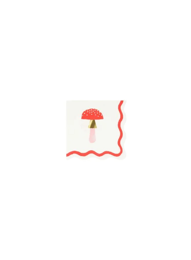 Meri Meri Merry Mushrooms Small Napkins