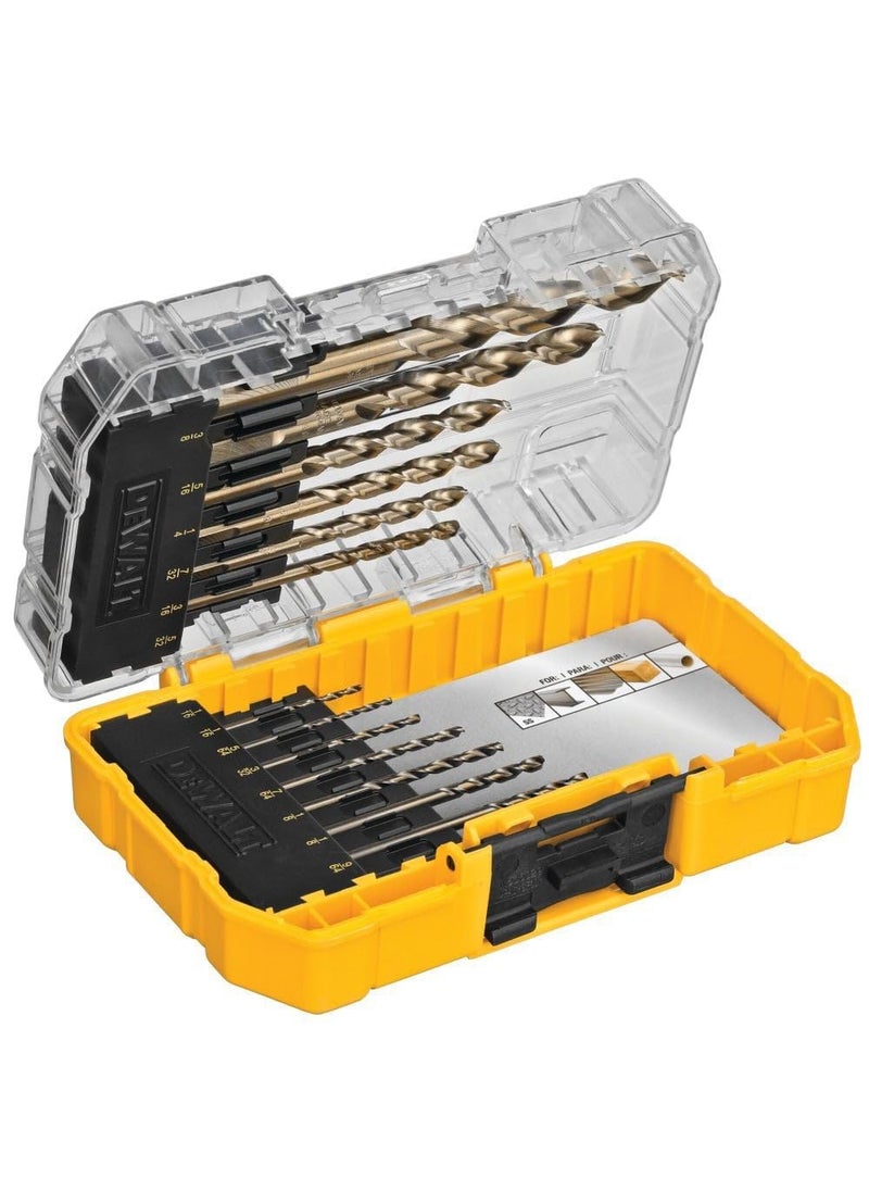 DEWALT - DEWALT Cobalt Alloy Steel Drill Bit Set with Pilot Point 14Piece DWA1240 - Image 1