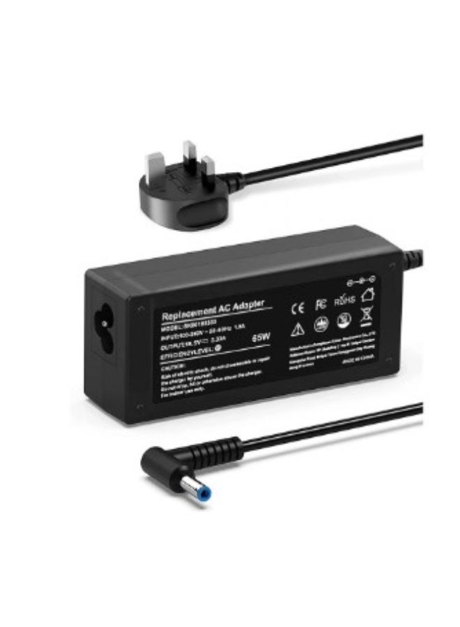 Terabyte Laptop Power Adapter 45W/65W HP Blue Pin 19.5V 2.31A  (4.5mm x 3mm Black) - Image 2