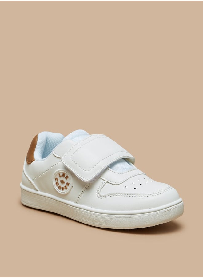 Lee Cooper - Boys' Textured Casual Sneakers With Hook And Loop Closure - Image 1