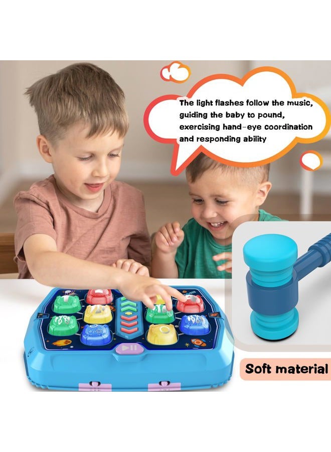 TooLion Hammer Mole Game for 3 4 5 6 Year Old Boys, Pounding Toys for Age 2-4, 3 Modes & Light Interactive Toddlers Toy with 2 Hammer, Baby Toy Gifts for Early Learning, Birthday Gift for Toddler Boy Girl - Image 5