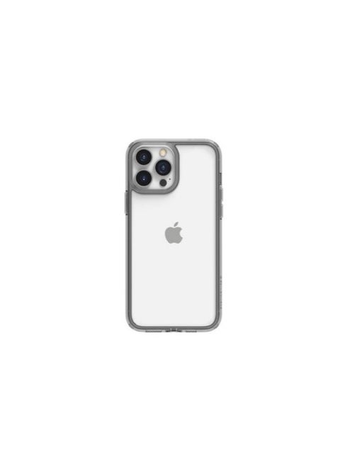 Magic Mask Q Series Clear Case Compatible Case Shockproof Hard PC +Soft Silicone Transparent Protective Slim Hard Back Cover with Silicone Frame for (Grey, iphone15 pro max) )