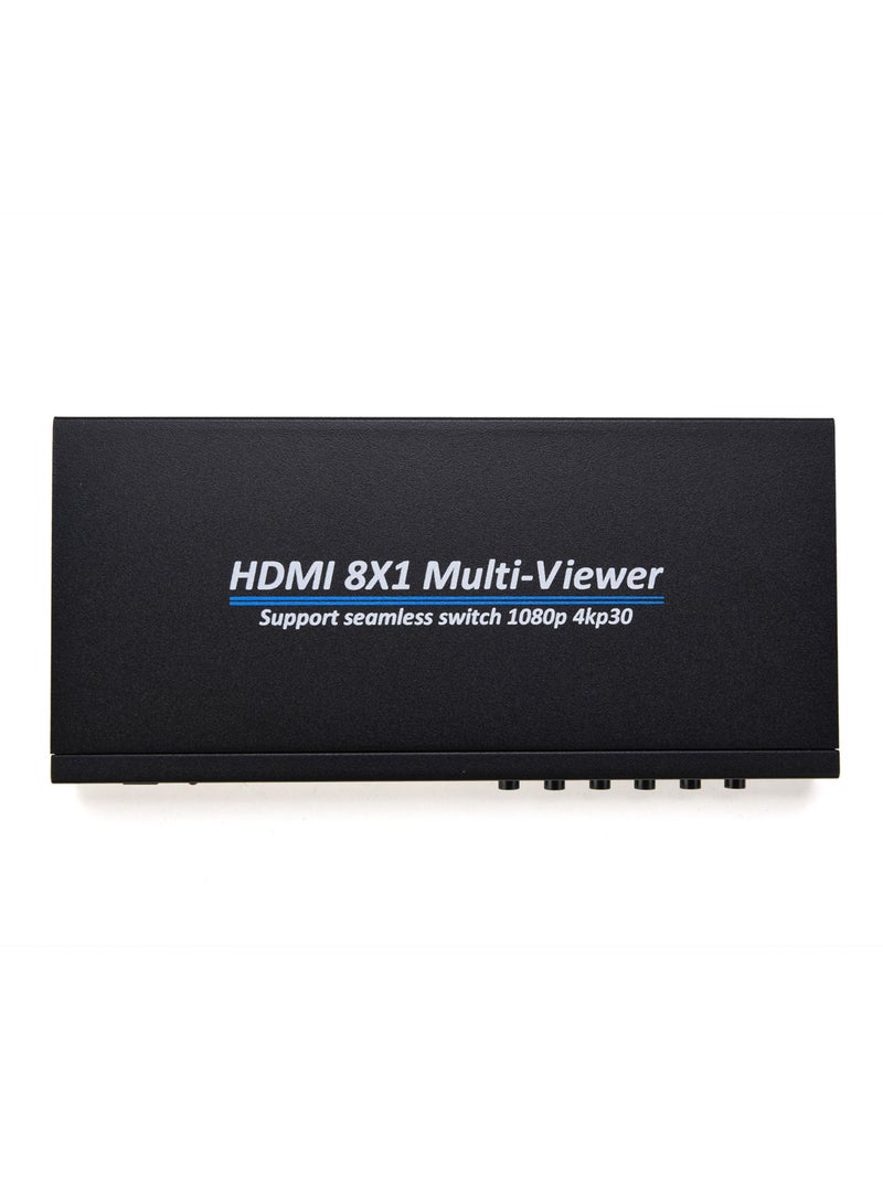 8x1 HDMI 4K Quad Multi-viewer Screen Divider 8 Screen Splitter with Seamless Switching - Image 3