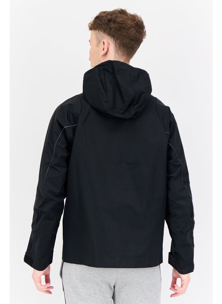 Adidas Men Sportswear Fit Long Sleeves Outdoor Jacket, Black  - Image 3