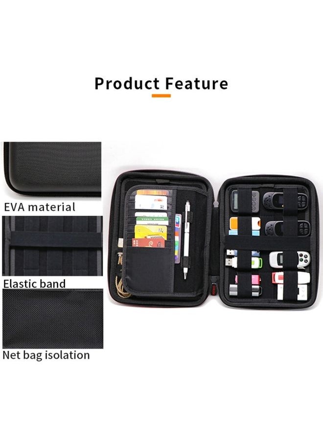 BURAQ GHKJOK GH1322 Large Capacity U Disk SD Card Mobile Hard Disk Bag(Black)  - Image 3