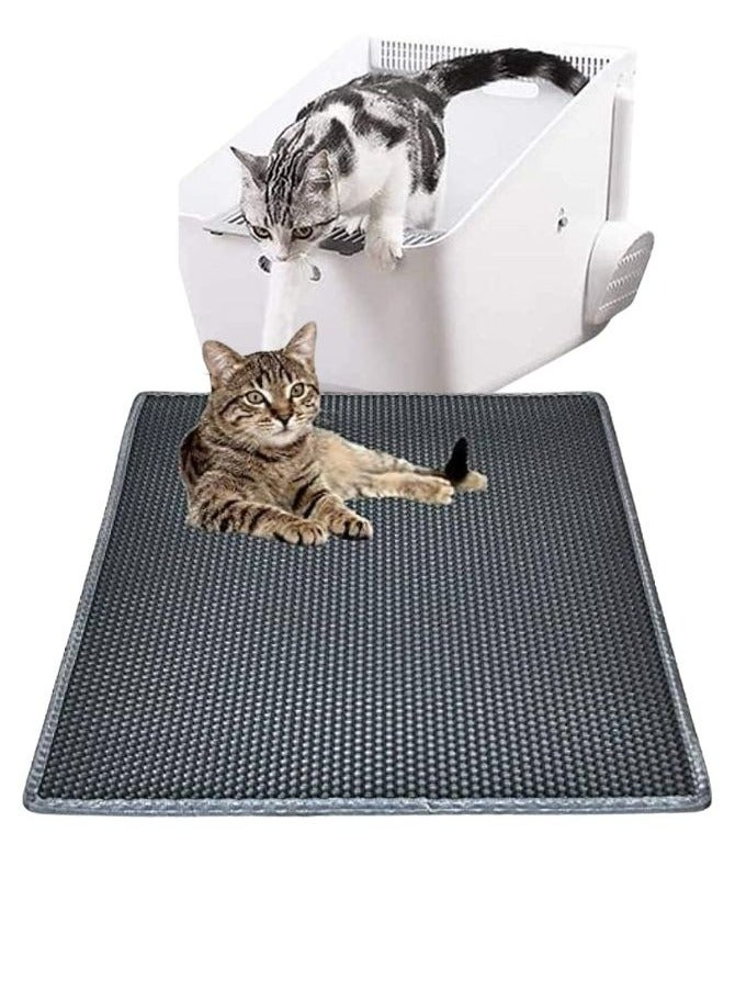 Honeycomb Pet Cat Litter Mat Double Layer Foldable Trapper Mats size 40x50cm - Image 1