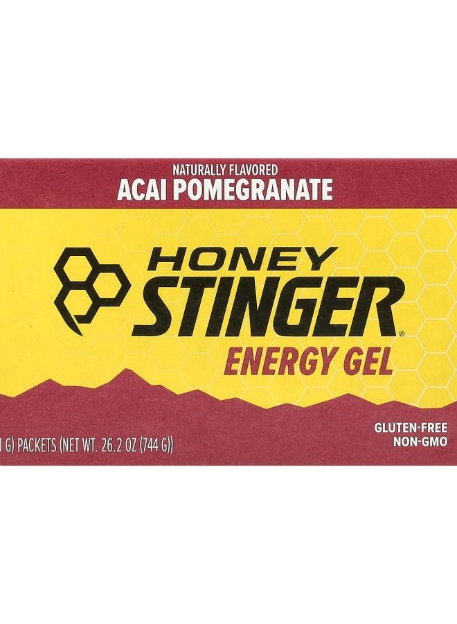 Honey Stinger Energy Gel Acai Pomegranate  24 Packets 1.1 oz (31 g) Each